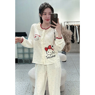 Bộ Ngủ Kitty Dài Tay