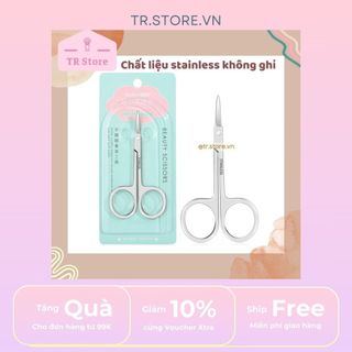 Kéo tỉa lông mũi, lông mày thép không gỉ Malian