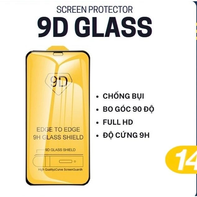 Kính Cường Lực 9D Cho i.phone 6 7 8 X Xs 11 12 13 14 15 16 Pro Plus Max Bảo Vệ Màn Hình, Chất Lượng