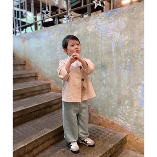 Hanbok bé trai phong cách hàn Fimo em bé chất xốp
