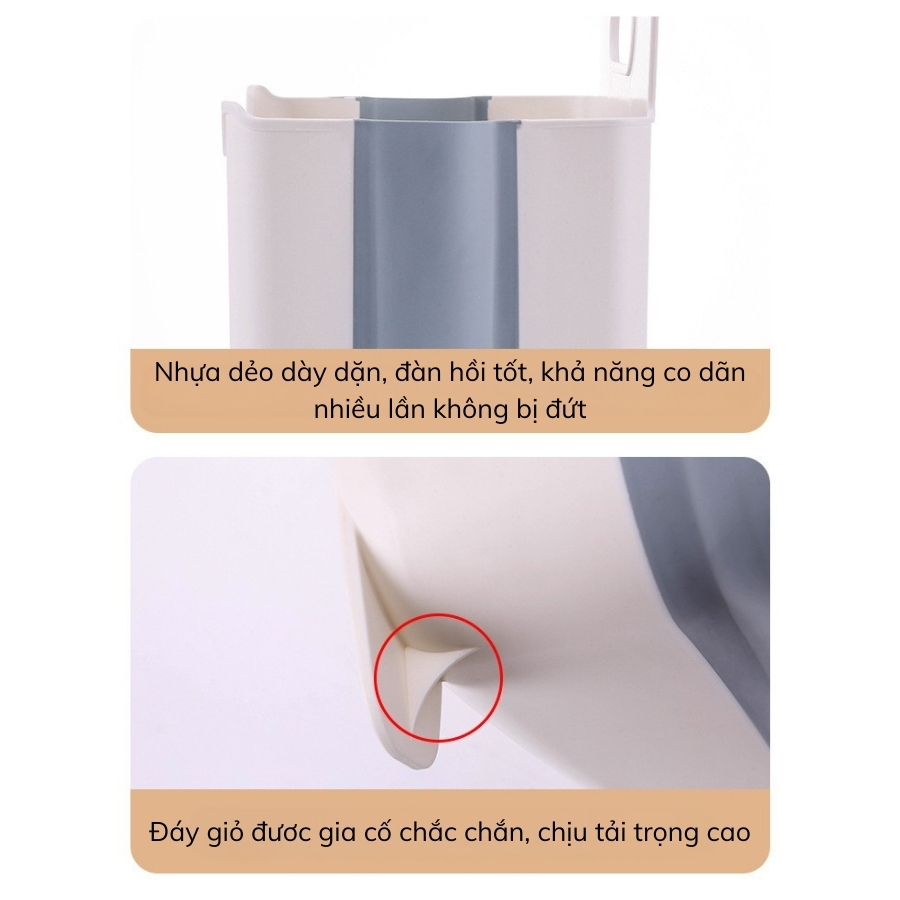 Giỏ Đựng Quần Áo Treo Tường Gấp Gọn ENODA HOME, Giỏ Đựng Quần Áo Bẩn 3 Kích Thước Cho Cá Nhân Và Gia Đình Q050
