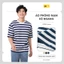Áo thun nam YODY vải cotton kẻ sọc mềm mại MCTS25S082