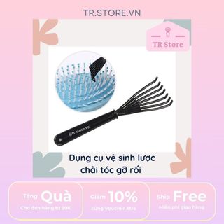 Dụng cụ vệ sinh lược chải tóc gỡ rối, làm sạch tóc rụng bám trên lược