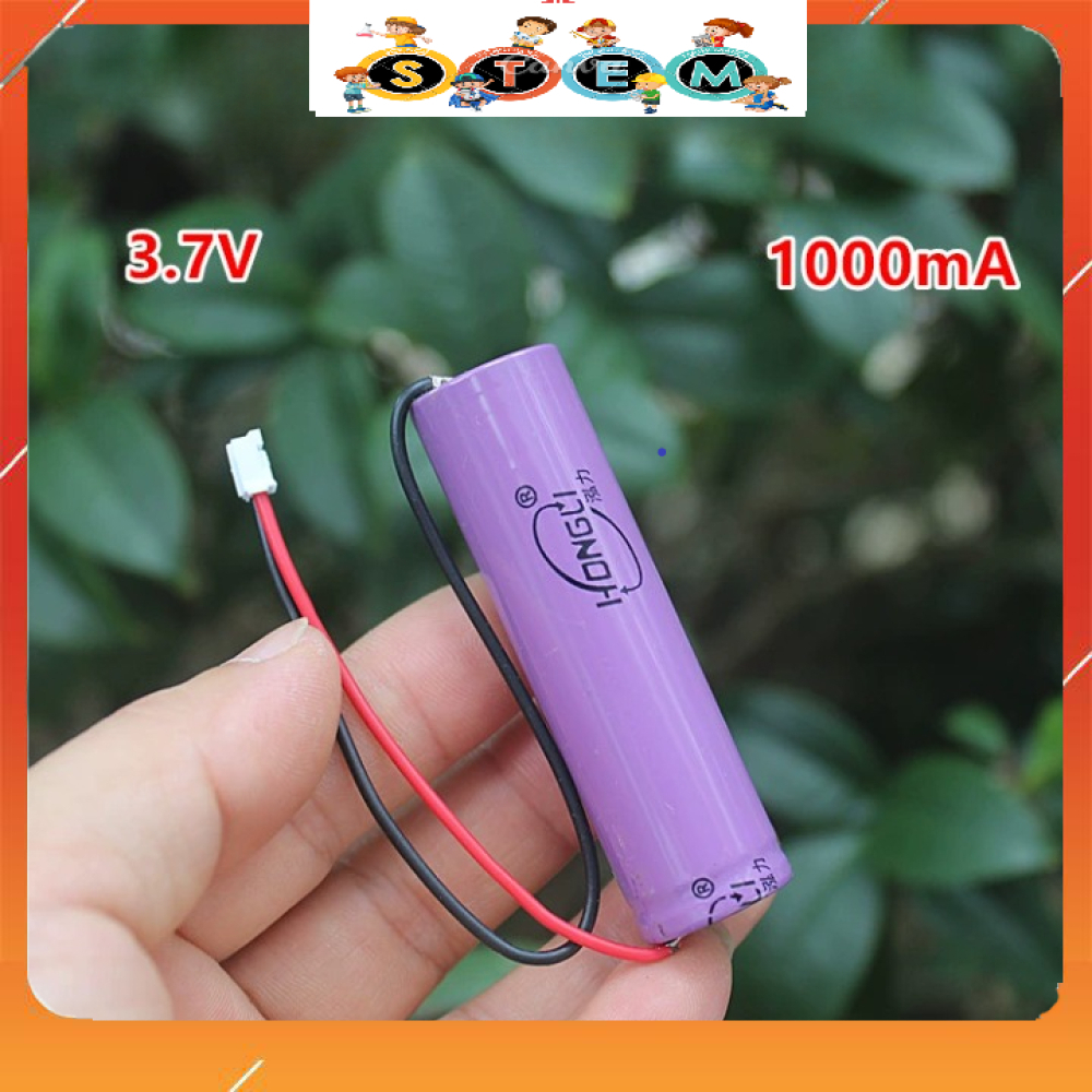 [Stem A-Z][G80] Pin Lithium 18650 3.7V 1000mA Có Dây Nối Ra | Shopee ...