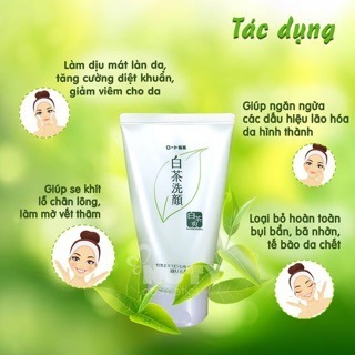 Sữa rửa mặt Trà Xanh Nhật Bản 120gr [Mẫu mới - Hàng Air]