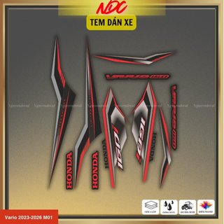 Decal tem zin xe Vario 160i (đời 2023-2026) thiết kế bắt mắt trang trí nổi bật với decal 3 lớp