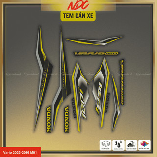 Decal tem zin xe Vario 160i (đời 2023-2026) thiết kế bắt mắt trang trí nổi bật với decal 3 lớp