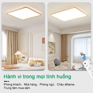 Đèn ốp trần Độ dày cực thấp 5cm 3 màu đèn led trần nhà Có điều khiển từ xa 【Bảo hành 3 năm】