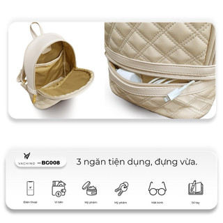 Balo thời trang nữ cao cấp VACHINO - BG008. Bảo hành 12 tháng, xem hàng ưng ý rồi thanh toán. Cam kết hàng y hình 100%