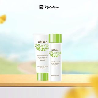 Bộ sản phẩm dưỡng sáng da ban ngày Naris Nature Whitening