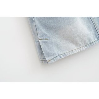 chân váy Zara made in Morocco jean cotton dày mềm không co dãn kiểu dáng mini mài cá tính