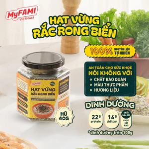 Hạt Vừng Rắc Rong Biển MyFAMI 40g - 100% Nguyên Liệu Tự Nhiên - Gia vị ăn liền tiện lợi - Thơm ngon dinh dưỡng- Tốt cho