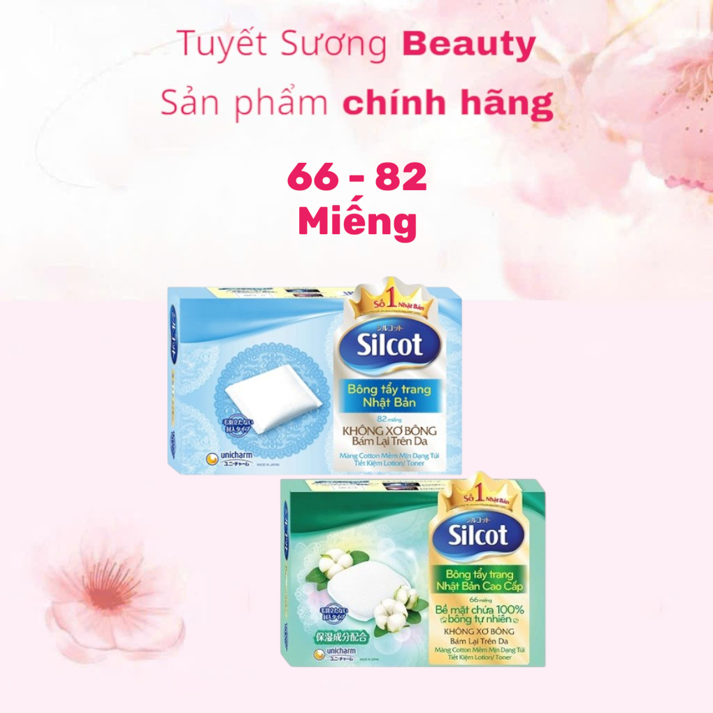 Bông tẩy trang cao cấp Silcot Cơ Bản (66 Miếng /82 Miếng) | Shopee Việt Nam