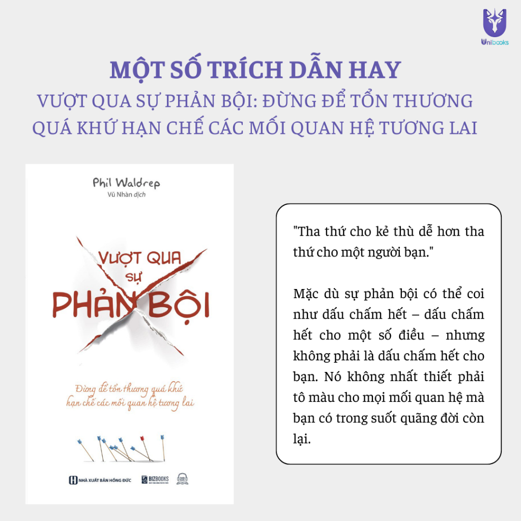 Sách - Vượt Qua Sự Phản Bội – Đừng Để Tổn Thương Quá Khứ Hạn Chế Các Mối Quan Hệ Trong Tương Lai