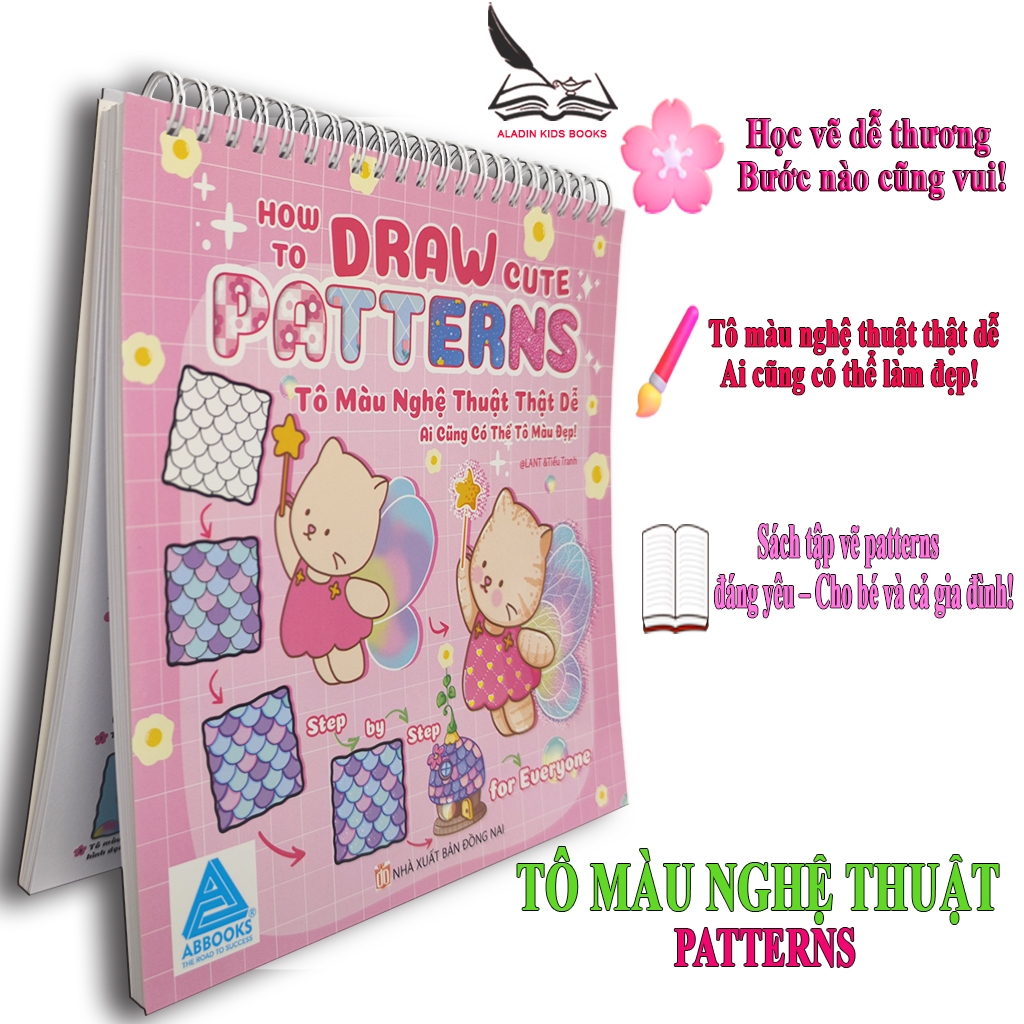 Sách- Tô Màu Nghệ Thuật Patterns How To Draw Cute Step By Step