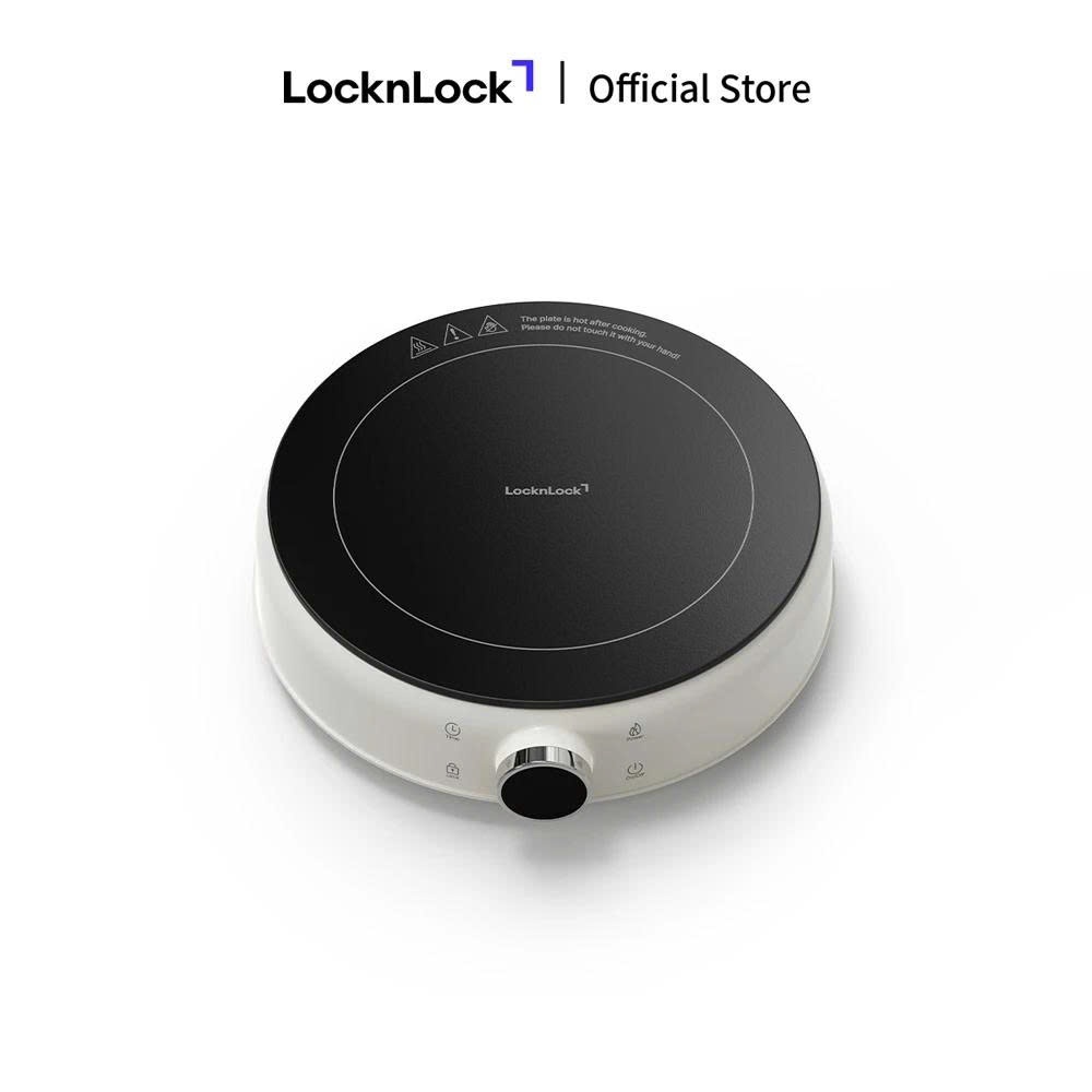 Bếp Điện Từ Mini LocknLock Mini Induction Cooker EJI126IVY Màu Ngà, Công Suất 1500W - K-MALL