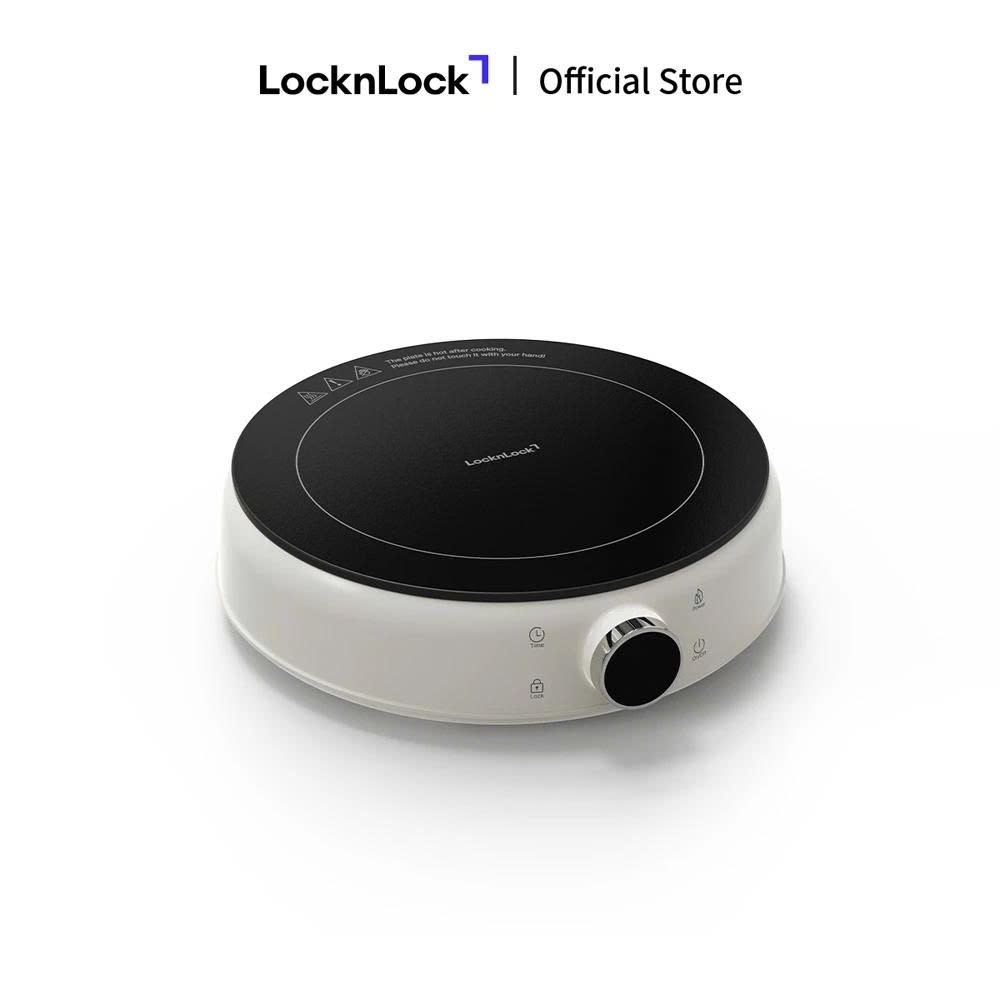 Bếp Điện Từ Mini LocknLock Mini Induction Cooker EJI126IVY Màu Ngà, Công Suất 1500W - K-MALL