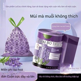 [Mùi oải hương] Cuộn 50 túi đựng rác có dây rút hương Lavender, tác dụng xua đuổi côn trùng - tiện dụng, hiệu quả
