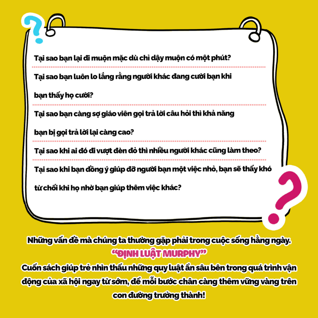 Sách - Truyện Tranh Dành Cho Trẻ Em: Định Luật Murphy - Những Nguyên Tắc Cốt Lõi Theo Trẻ Suốt Cả Cuộc Đời