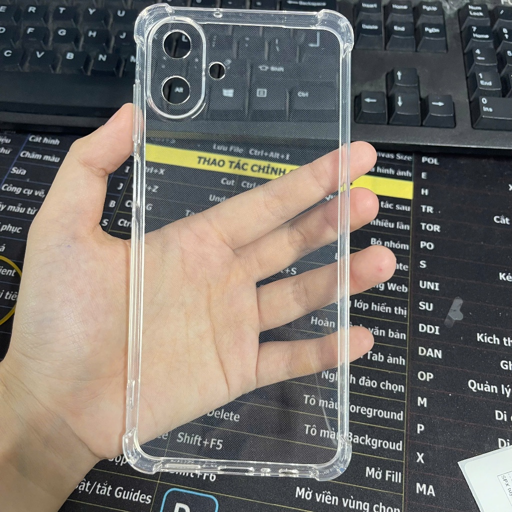 Ốp lưng samsung A07 silicon dẻo trong suốt bảo vệ cam điện thoại Vỏ bao đt ss bibi