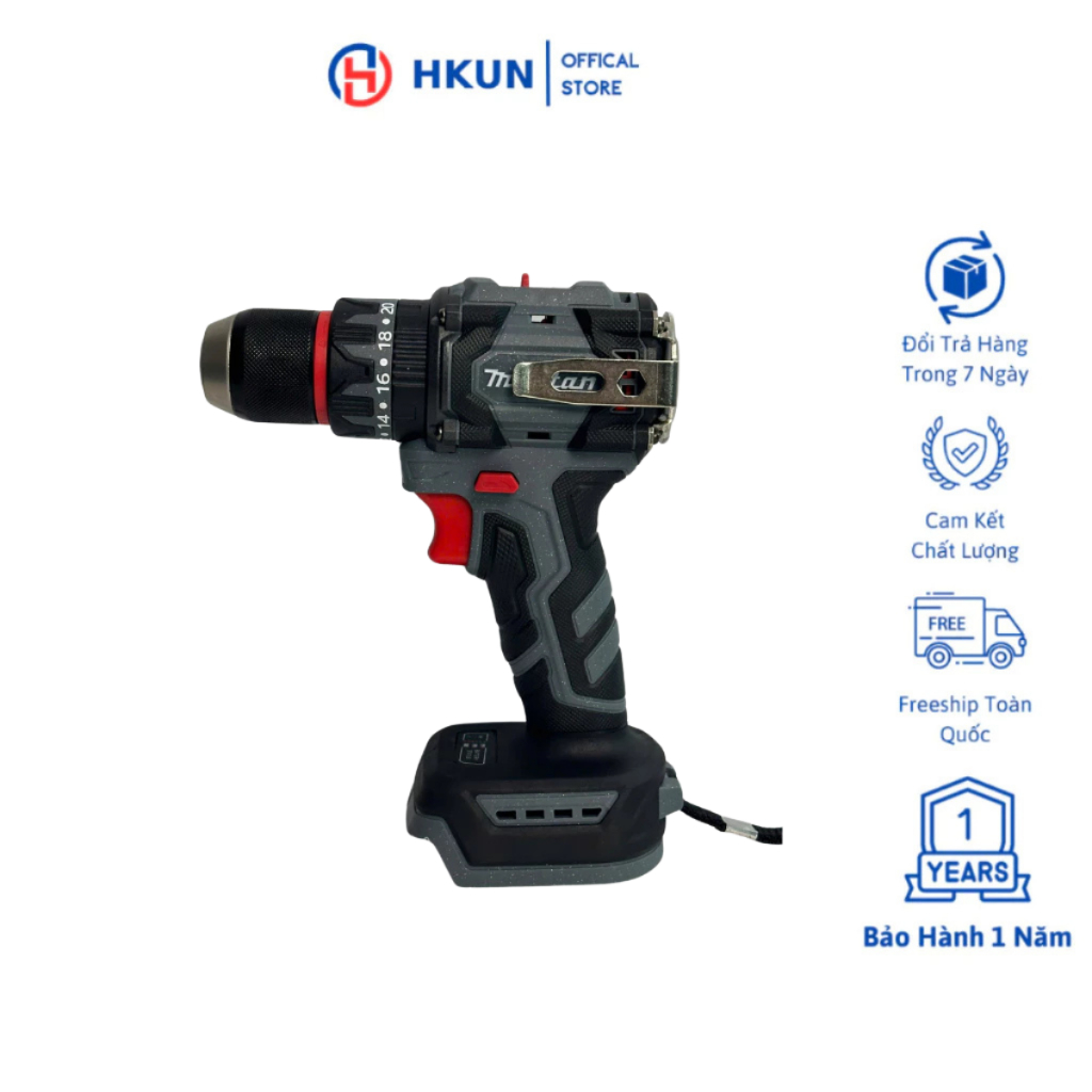 Thân Máy Khoan Pin Mulitan M21V-3369, 3 Chức Năng, Đầu Autolock, Động Cơ Không Chổi Than, Chân Pin Phổ Thông