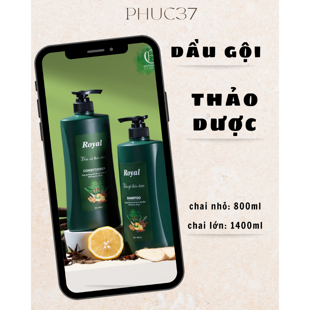 Dầu gội xả thảo dược 800-1400ml