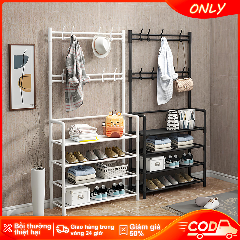 ONLY giá kệ để giày dép đa năng Kệ Giày Dép 3-4-5 tầng Cấp Treo Quần Áo, Nón, Túi Xách, Để Giày Dép