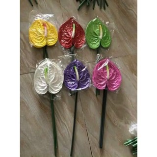 Combo 10 Cành hồng môn xốp 40-50cm (bông kt~13*15cm)- cắm bình hoa, lẵng hoa