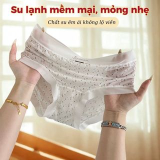 HỘP QUÀ 5 Quần lót nữ su lạnh cao cấp mỏng nhẹ tàng hình cạp cao tôn dáng đáy rộng thoải mái DEVARI