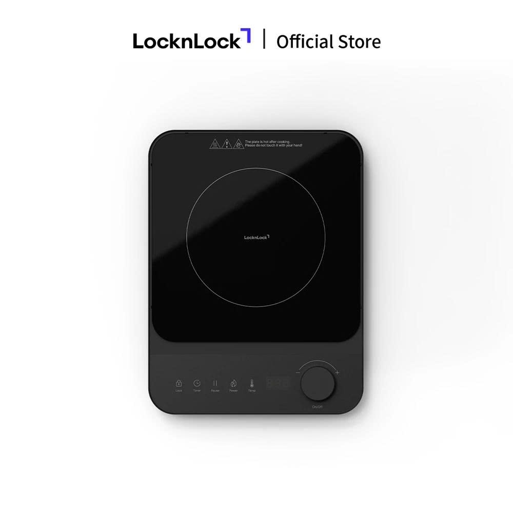 Bếp Điện Từ LocknLock Induction Cooker EJI351BLK Màu Đen, Công Suất 2000W - K-MALL