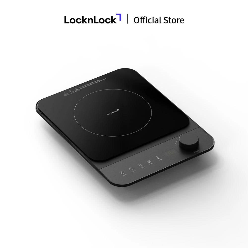 Bếp Điện Từ LocknLock Induction Cooker EJI351BLK Màu Đen, Công Suất 2000W - K-MALL