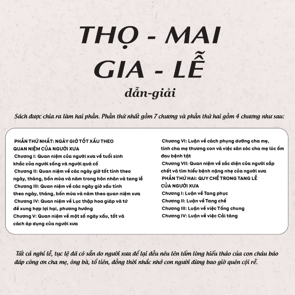 Sách - Thọ Mai Gia Lễ Dẫn Giải - Tục Cưới Hỏi Và Ma Chay Của Người Việt Nam - NXB Tri Thức