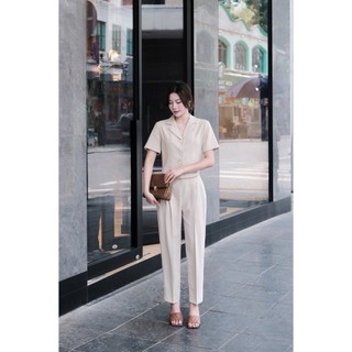 Áo Kiểu Nữ Công Sở Dáng Ôm Croptop LAMER L65D25Q009