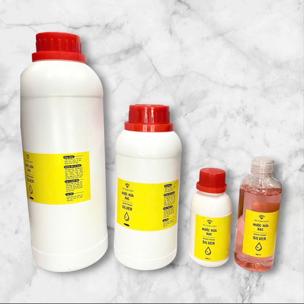 96 chai nước rửa bạc trang sức 50ml TTL