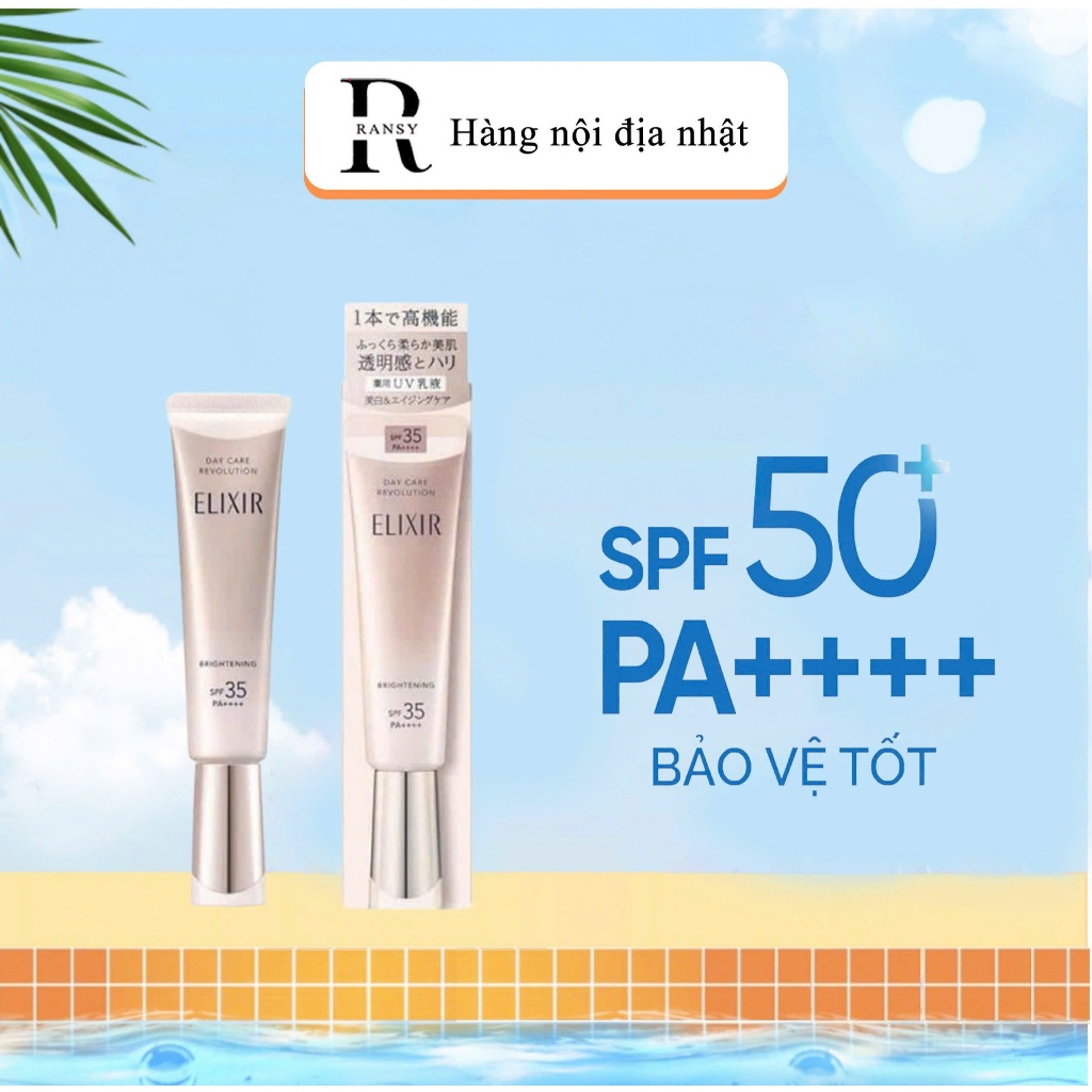 Sữa chống nắng dưỡng trắng Elixir Daily Brightening UV Protector 35ml ...