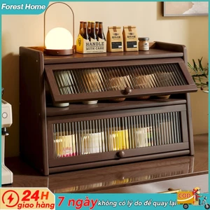 Tủ Đa Năng Để Đồ Nhà Bếp Tủ Đựng Đồ Bàn Tre Tự Giá đựng gia vị nhà bếp, Tủ đựng bát đĩa bộ đồ ăn