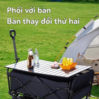 xe đẩy cắm trại ngoài trời Bàn cắm trại gấp gọn, bàn cắm trại Du Lịch Cắm Trại  Xe Kéo Đẩy Đồ sức chứa lên đến 150kg