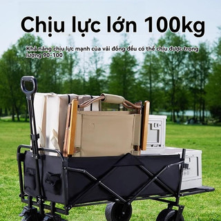 xe đẩy cắm trại ngoài trời Bàn cắm trại gấp gọn, bàn cắm trại Du Lịch Cắm Trại  Xe Kéo Đẩy Đồ sức chứa lên đến 150kg