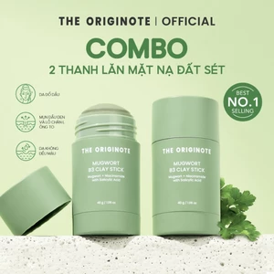 Combo 2 thanh lăn mặt nạ đất sét The Originote lột mụn đầu đen tẩy tế bào chết clay mask stick