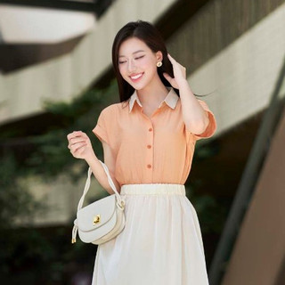 Áo Sơ Mi Nữ Cổ Đức Vai Chờm LAMER O61H25H023