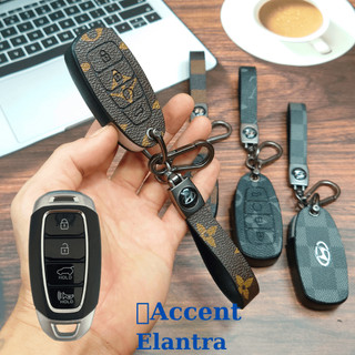Bao Da Chìa Khóa Hyundai Accent,Bọc hìa khóa Hyundai Accent 2022-2024,ốp da chìa khóa hyundai Elantra 2023-2024(HC4)