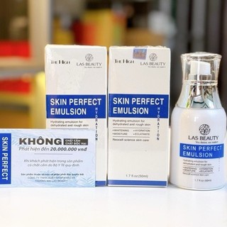 (Tặng 2  mặ nạ)  Sữa dưỡng Rong Nho Nhật Bản Las Beauty truyền trắng dưỡng da căng bóng Skin Perfect Emulsion 50ml