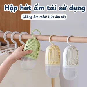 Hộp Hút Ẩm Tái Sử Dụng TORO Có Móc Treo Chống Ẩm Mốc Khử Myif Dùng Cho Tủ Quần Áo, Tủ Giày, Nhà Tắm