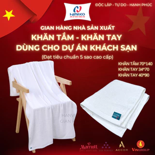 [HANVICO] Khăn tắm KHÁCH SẠN MƯỜNG THANH 70x140cm, 34x70cm 100% COTTON,siêu mềm mịn,thấm hút,dày dặn