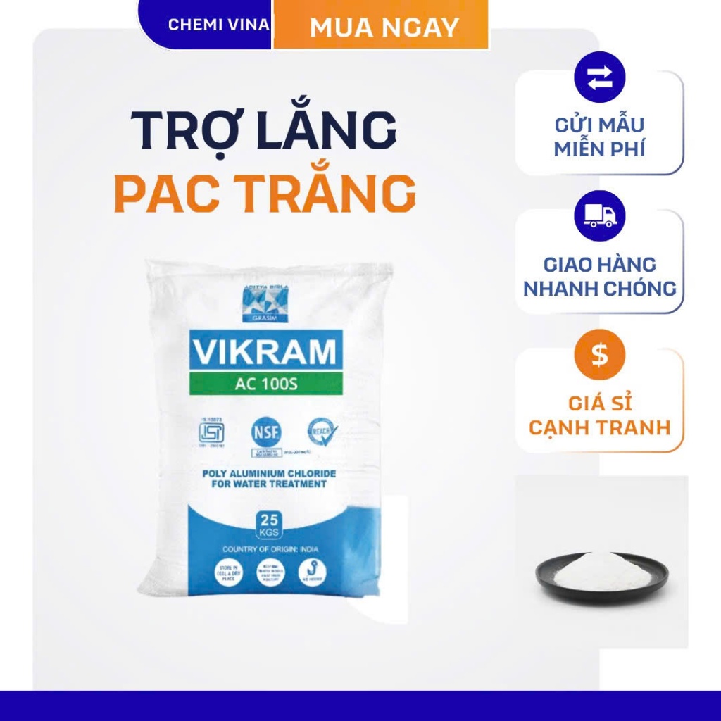 [25KG]PAC - Hoá chất trợ lắng -Keo Tụ | Shopee Việt Nam