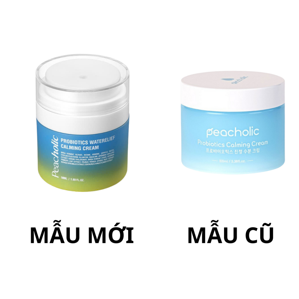M45_[KÈM QUÀ] Kem đêm dưỡng ẩm phục hồi lợi khuẩn ngải cứu Peacholic Waterlief Calming Cream