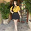 Áo sơ mi nữ tay chuông cúc ngọc nơ cổ - A2718 Kymie