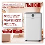 Máy hút ẩm dân dụng 18 Lít/ ngày phòng 20-40m2 FUJIHOME DH18W-HEPA, kèm lọc không khí HEPA, kết nối Wifi diệt khuẩn UV — ảnh 1