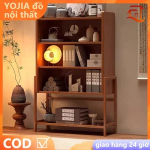 Tủ lưu trữ gia đình Tủ sách tre nhiều tầng Tủ lưu trữ đa năng cho nhà bếp Kệ sách đứng không cửa