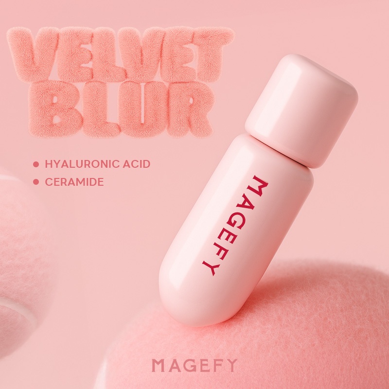Mousse Môi Nhung, MAGEFY, Siêu Sắc Tố, Lớp Hoàn Thiện Lì Không Trọng Lượng L04